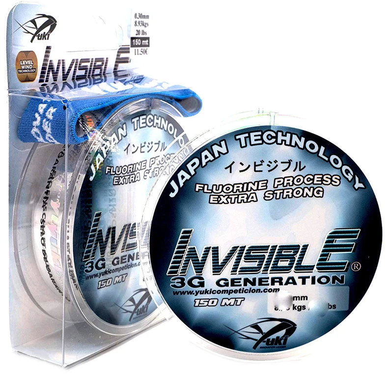 Yuki Invisible 3G Fluo Coated Nylon 300 M (0,50mm) 3 Yuki Invisible 3G Fluo Coated Nylon 300 M (0,50mm)