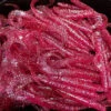 Gators Pink Glitter (100stuks) 2 Gators Pink Glitter (100stuks) -Visvangst Winkel.com Pink Glitter