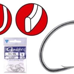 Gamakatsu SC15/T Tin Salt Water Hook 1/0 (12st)